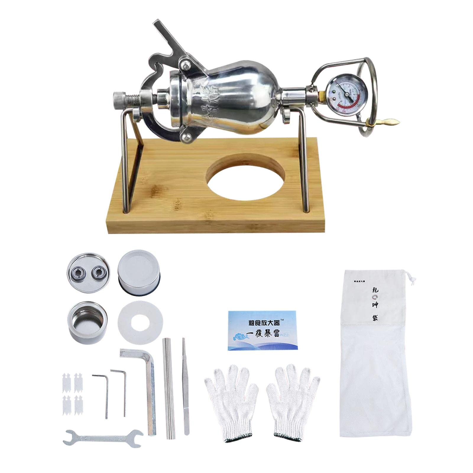 BNF®Vintage Popcorn Maker Gourd Type Hand Cranked Popcorn maker for kid Adults style G|1 Hand Popcorn Maker|Home & Garden-image-9