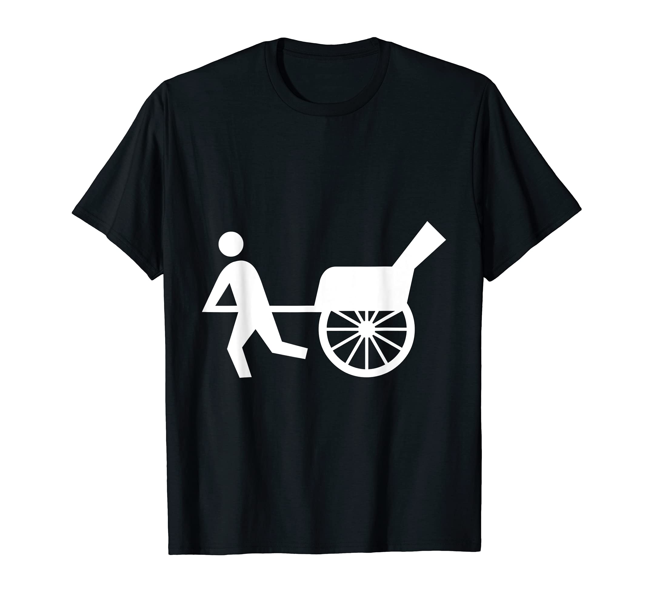 Rickshaw Man Powered Cart T-Shirt