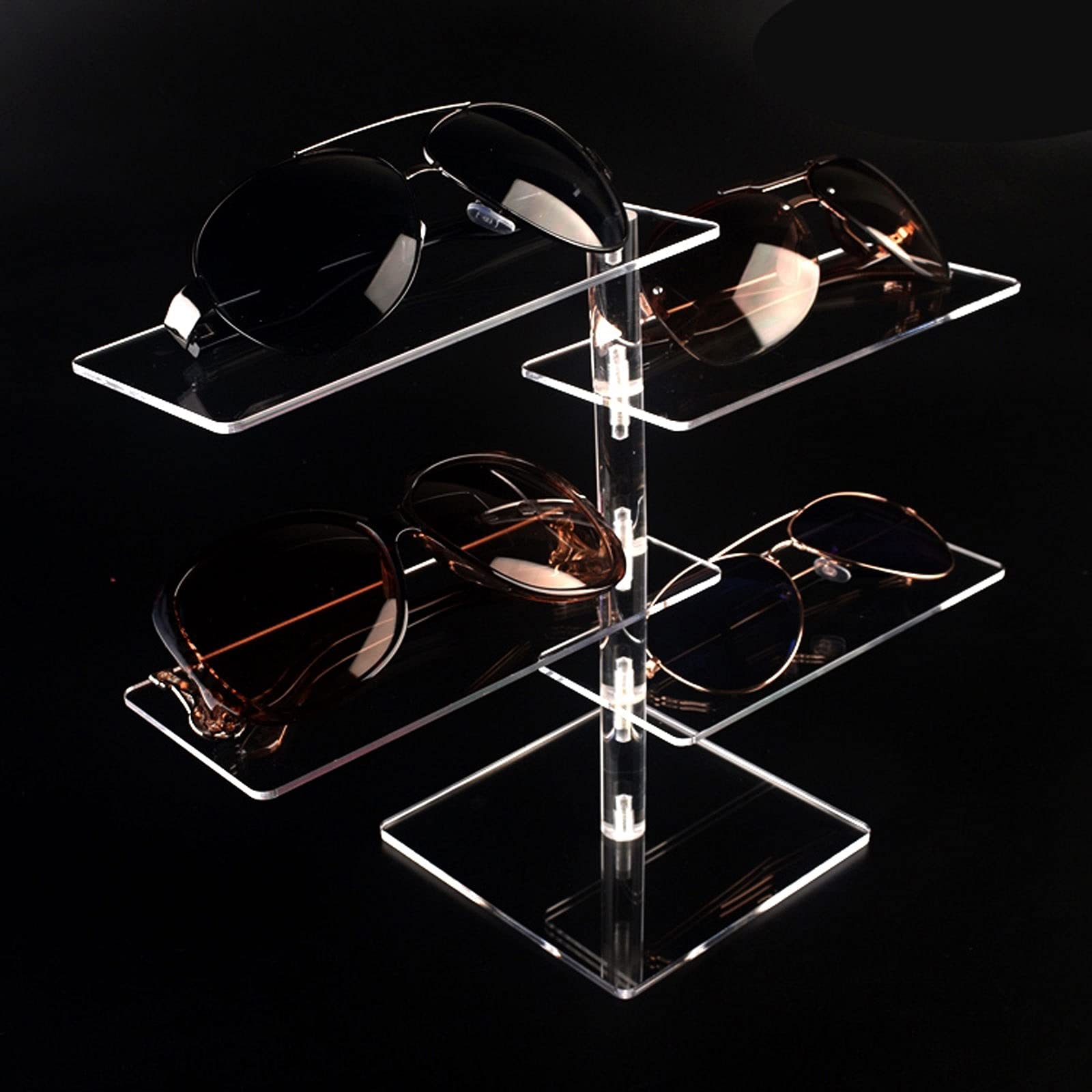 Espositore per Occhiali da Sole Supporto per grafici a 4 piani in acrilico in acrilico, occhiali da sole STAND STAND Occhiali da sole in acrilico Display, portacleo per occhiali da sole, display in ve