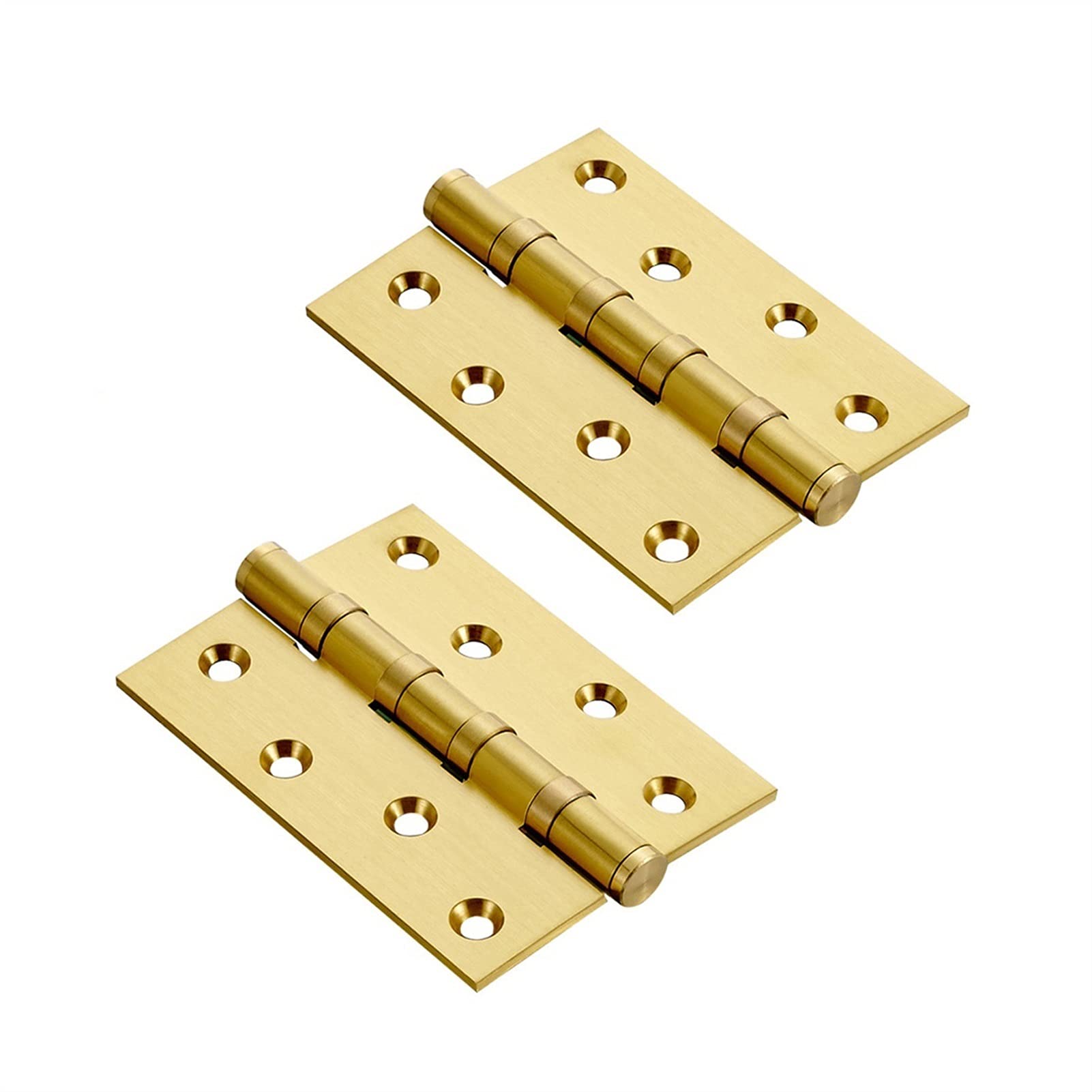 2 piezas de bisagras de puerta de latón macizo de 4 pulgadas, bisagras de puerta con rodamiento de bolas, utilizadas for puertas de dormitorio, puertas de oficina, etc.
