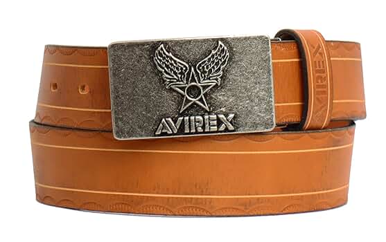 1721【美品】ヴィンテージワークス アヴィレックス ベルト Cバックル レザー AVIREX（アヴィレックス）の「《VINTAGE WORKS/ヴィンテージ