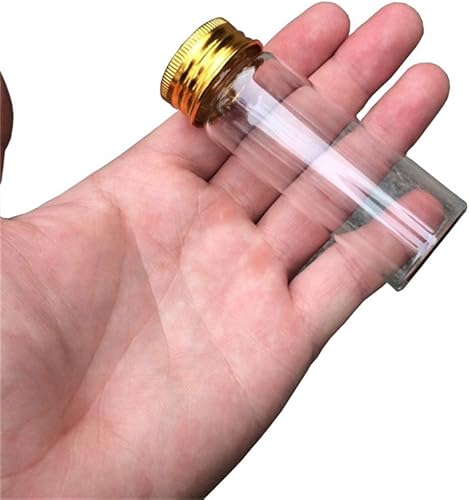 Miniatura 3 de Tarros de vidrio transparente de 1.4 fl oz con tapa de rosca de aluminio, botellas vacías tapas doradas, botellas de vidrio 12 unidades (12, 40
