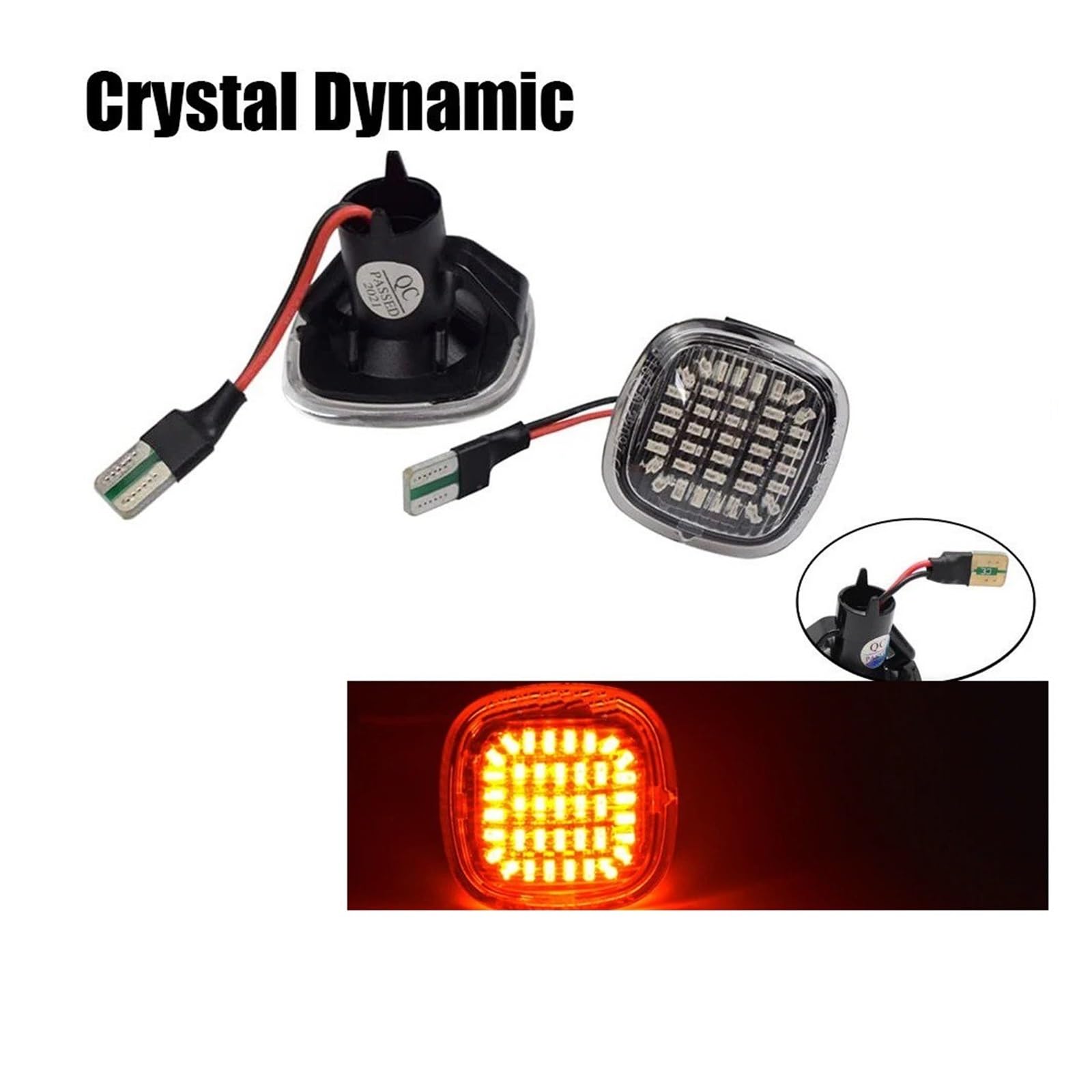Dynamiczny kierunkowskaz do dynamicznej lampy obrysowej LED A3, A4, A8 D2, sekwencyjna lampa kierunkowskazu, wskaźnik lusterka bocznego (dynamiczny kryształ)