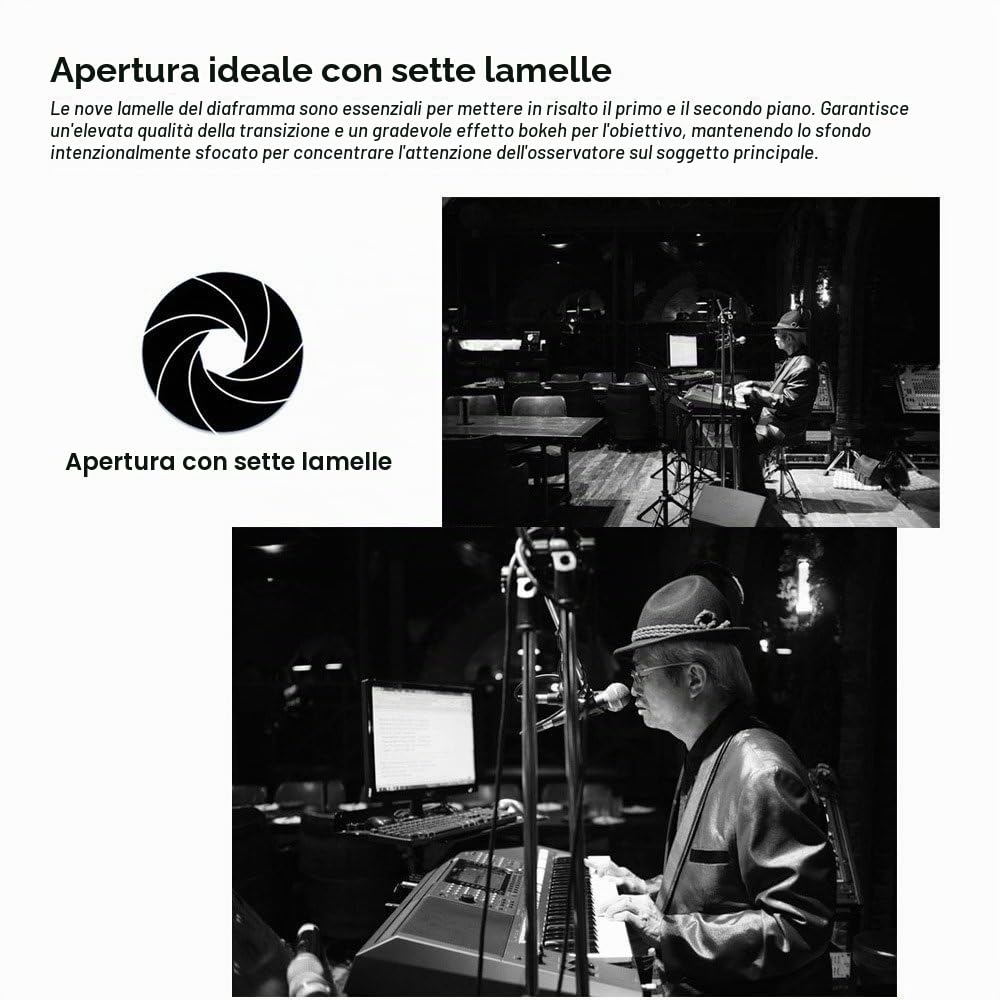 7artisans 25 mm f1.8 Focus manuale obiettivo per fotocamere Sony Emount come A7 A7II A7R A7RII A7S A7SII A6500 A6300 A6000 A5100 A5000 ex-3 NEX-3 N nex-3r nex-f3 K NEX-5 NEX-5 N - nero