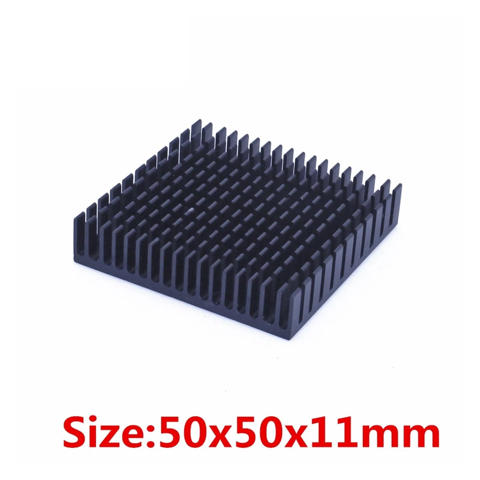 Disipador de calor de aluminio de 50 x 50 x 11 mm, 10 unidades por lote para chip electrónico RAM IC enfriador de refrigeración