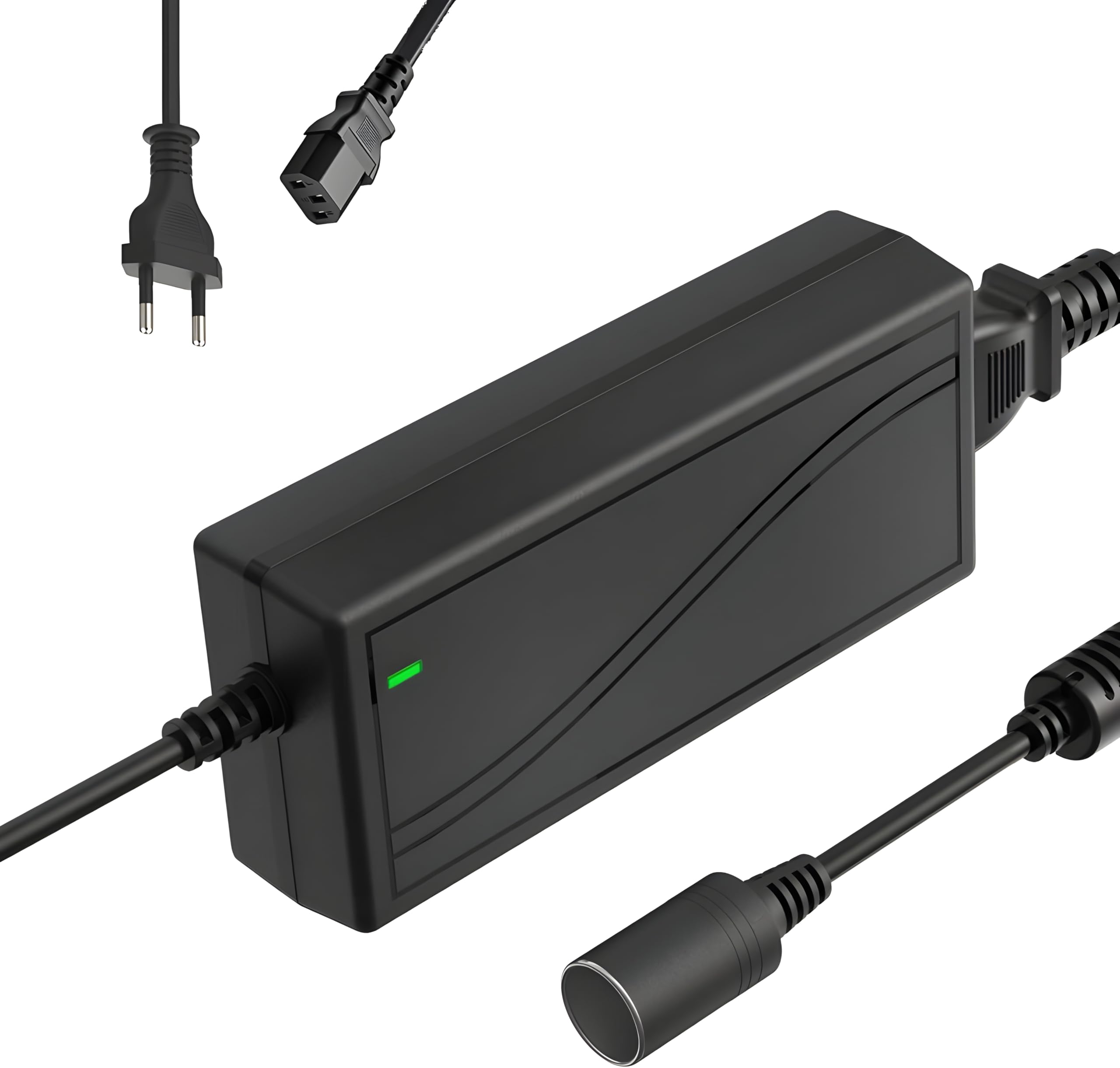 Breewell 12V-5A, AC to DC Power Adapter Converter Car Cigarette Lighter Socket Charger | Black-image-32