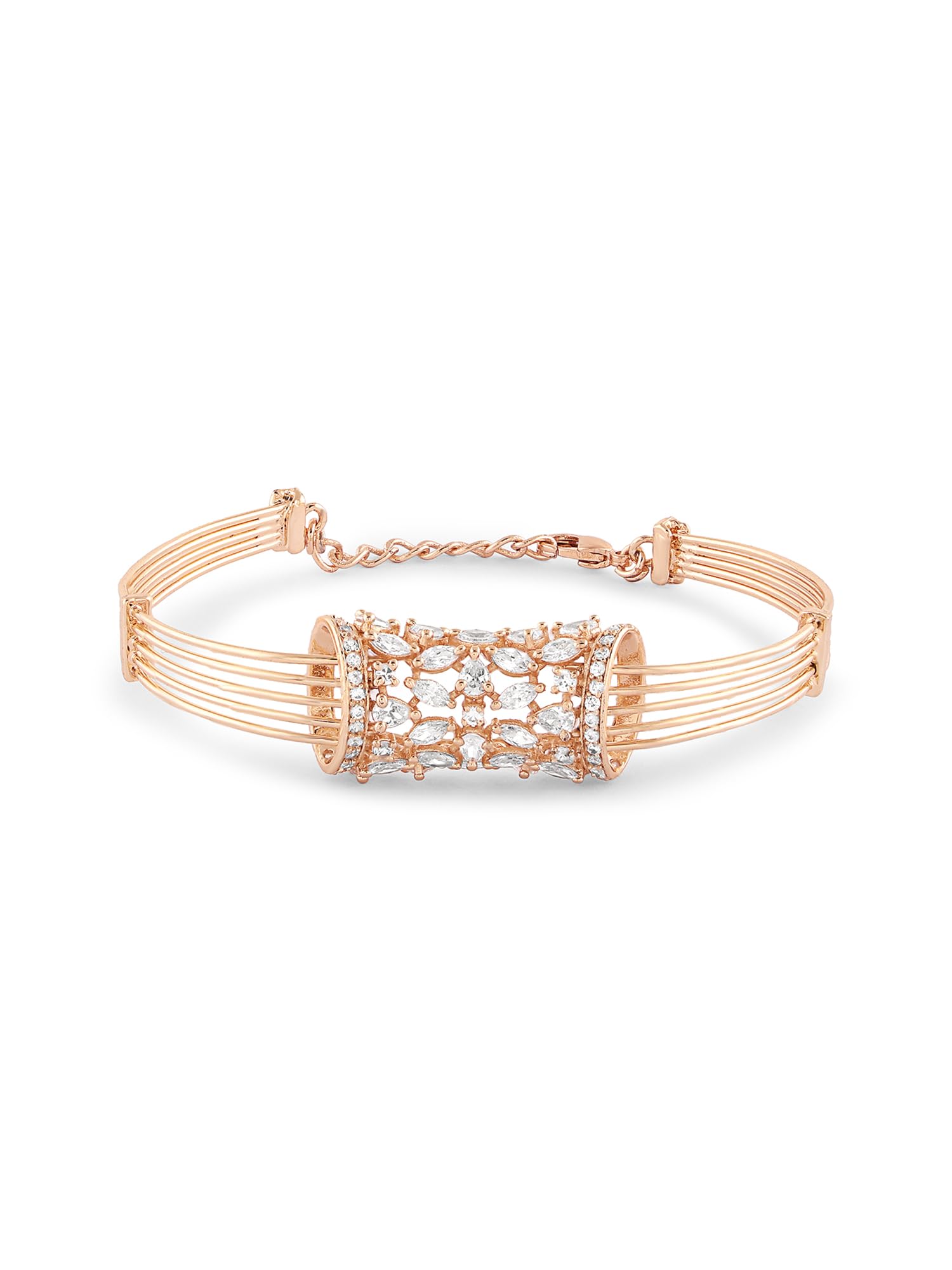See full amazon price history chart for ZAVERI PEARLS Rose Gold Dazzling Cubic Zirconia Embellished Brass Kada Bracelet For Women-ZPFK16914 ZAVERI PEARLS Rose Gold Dazzling Cubic Zirconia Embellished Brass Kada Bracelet For Women-ZPFK16914 (B0CN1BCDYV) Amazon Price History, Amazon Price Tracker