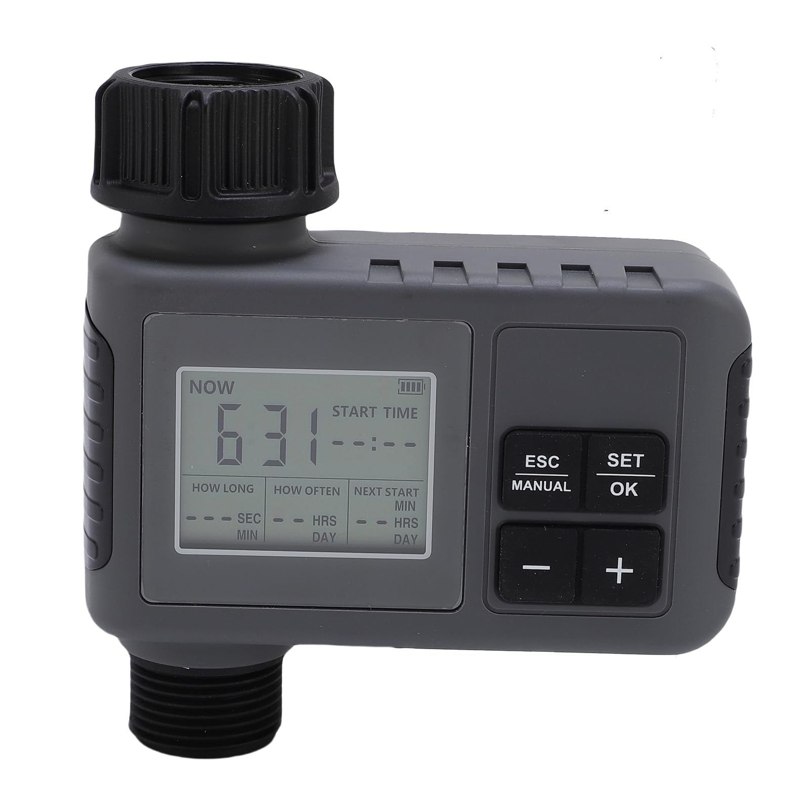 Generic Display LCD Programmatore di Irrigazione Temporizzato Timer di Irrigazione Automatico per Cortile Giardino Esterno, Timer di per Rubinetto da 3/4-1/2 Pollici