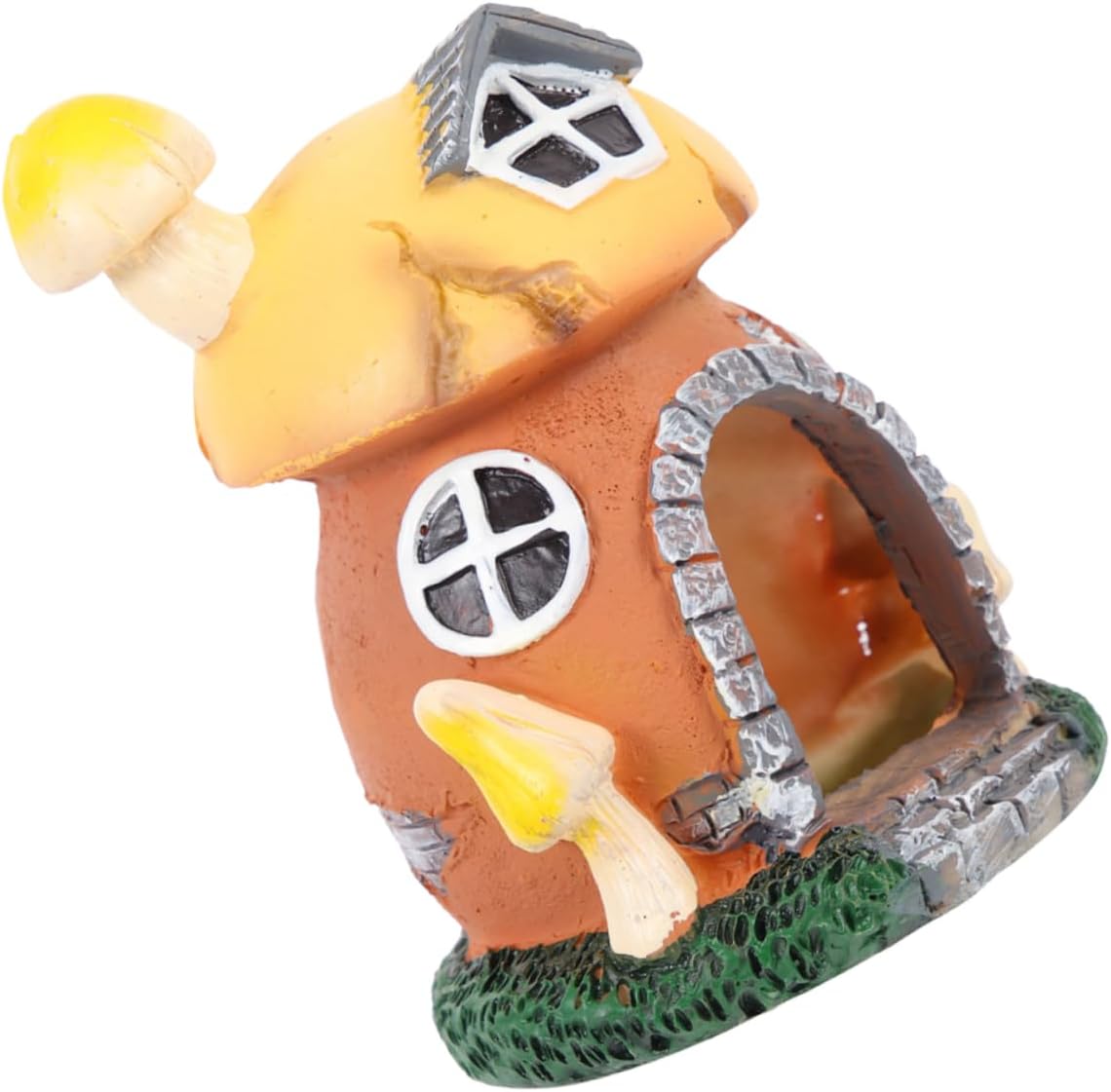 LSLYTQ Aquarium Ornaments Cave for Fish Tank Decoration Mushroom House Hideout Fish Tank Landscaping Decorative Ornament Landscape Fish Tank Ornaments for Aquarium Decor