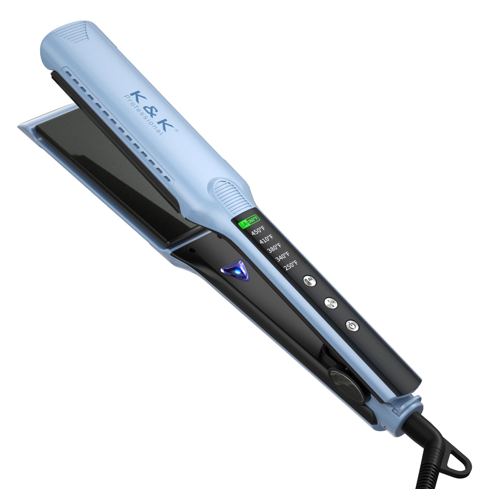 K&K Hair Straightener 2.0, Innovative Floating Anti-Scald Design 1.75 Inch