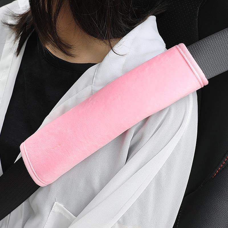 2 Pezzi Copri Imbottitura per Cintura di Sicurezza per Auto, Imbottiture per Cintura di Sicurezza per Auto Cinghia per Cintura di Sicurezza Imbottitura per Spalla per Bagagli per Adulti e Bambini (R