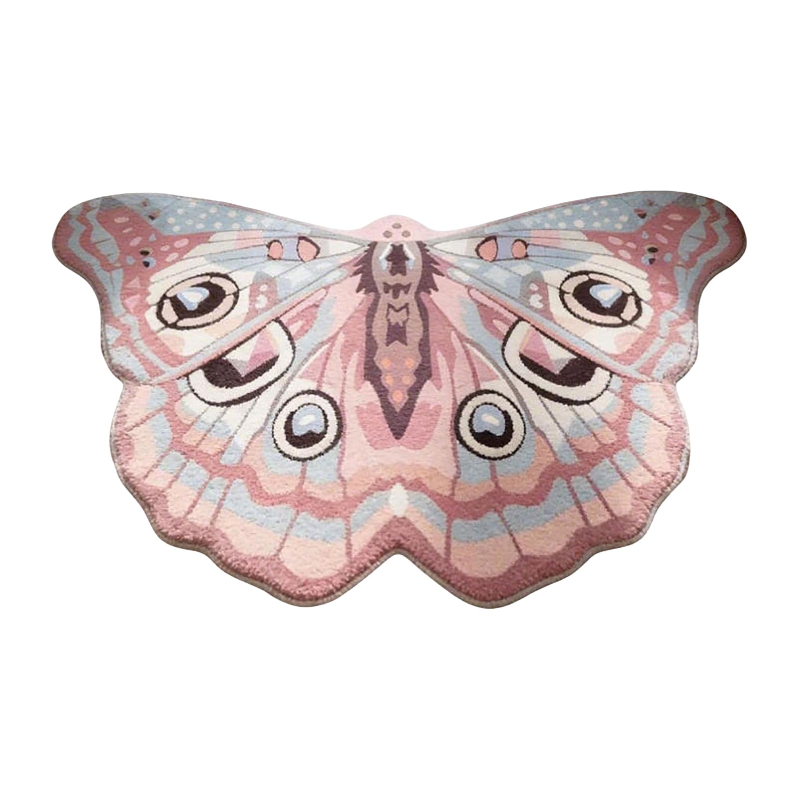 Butterfly Area Rug for Bedroom 60x90cm Floor Pad Soft Accent Mat with Grip Backing for Living Room and Entryway Decor Butterfly Area Rug Artistic Floor Mat Soft Accent Carpet Bedroom Decor Entryway