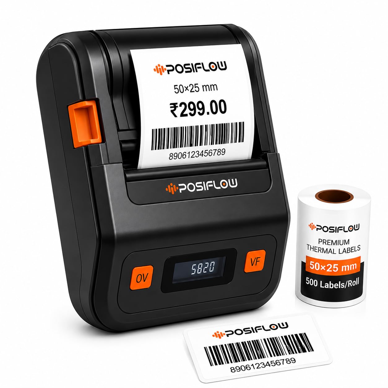 PSF20 58mm Inkless Thermal Portable Printer | Bluetooth & USB Receipt, Barcode & Label Printer for Shops & Retail Use | Mobile & PC Support | 500 Labels Included-image-33