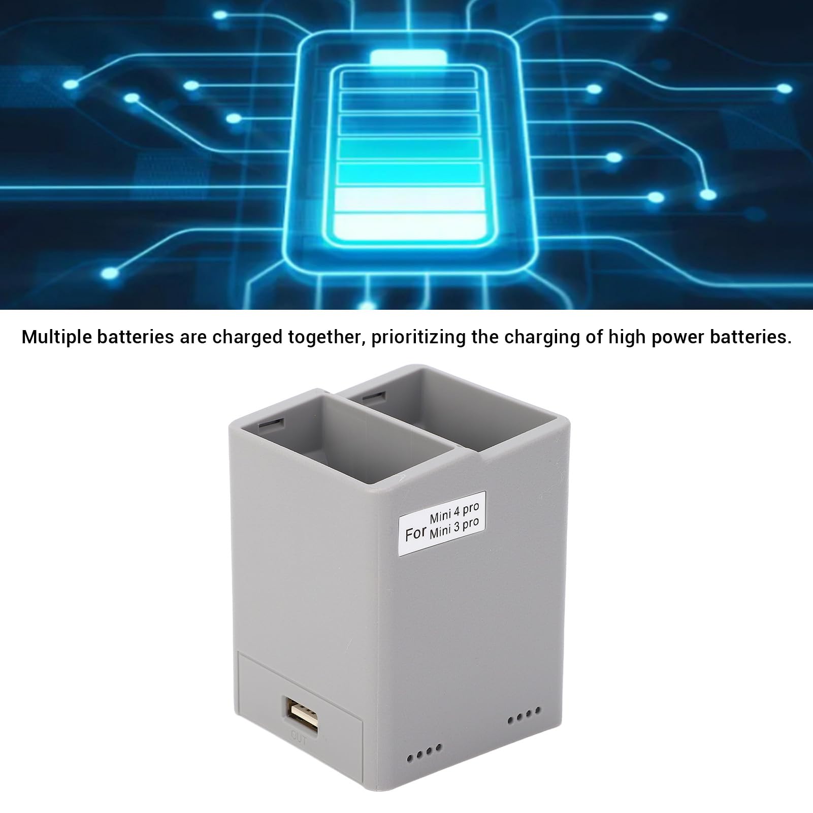 Drone Battery Charging Hub Efficient Portatile Display Digitale per Mini