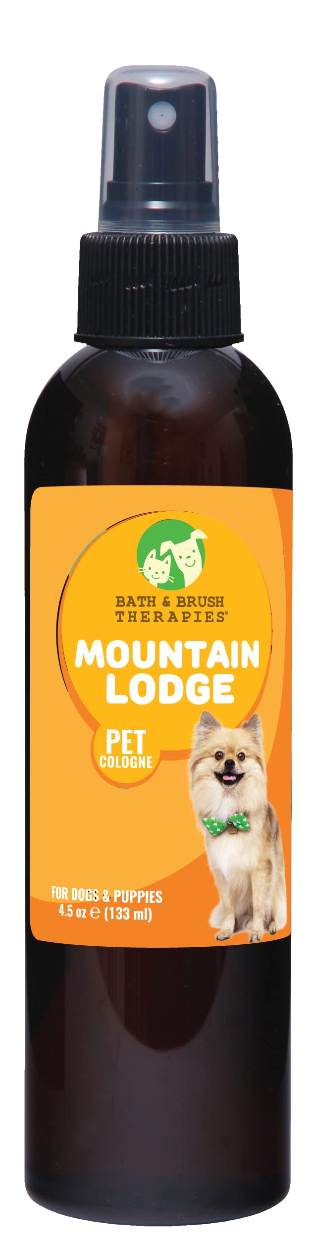Showseason Bath & Brush Therapies® Mountain Lodge Pet Cologne 4.5 oz For Dogs | Long-Lasting Odor Eliminator | Paraben-Free | Biodegradable &