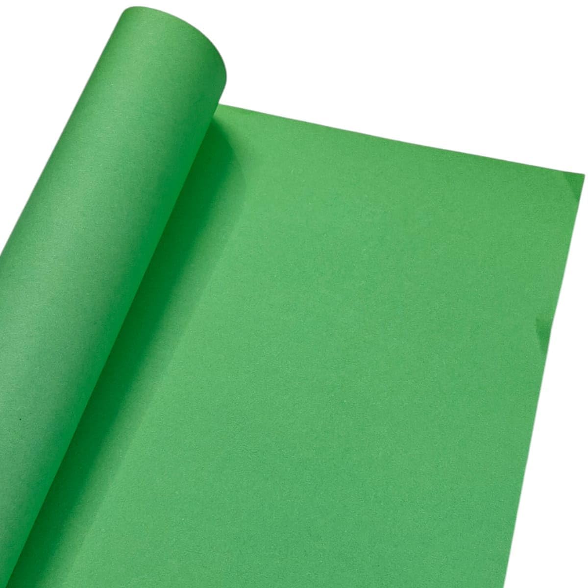 YN | Parrot Green Chart Paper - Pack of 5, A1, Big/Full Size Pastel Sheets, Used in Art and Craft, Collage, Projects, Posters etc. Plain/Unrulled, Size: 72x56 Centimeters, 220 GSM Thickness