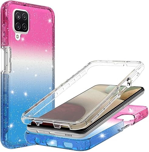 Miniatura 2 de Jackpot Wireless para Motorola One Lite con protector de pantalla integrado, Moto G 5G Sparkle Glitter Clear TPU duro a prueba de golpes cubierta