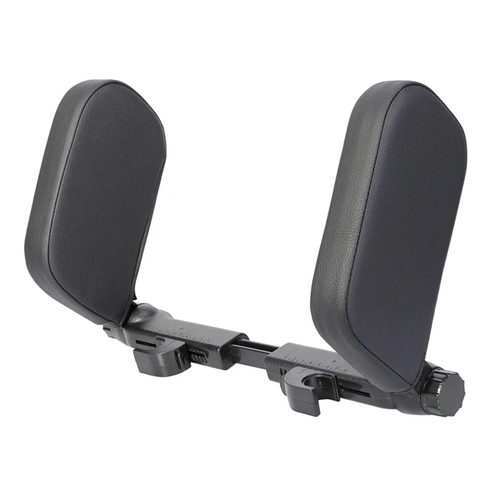 POAWUDJA Car Pillow Car Neck Headrest Pillow Cushion Seat Memory Foam Pad Sleep Side Head Telescopic Support On Cervical Spine Removable Cover(Black)