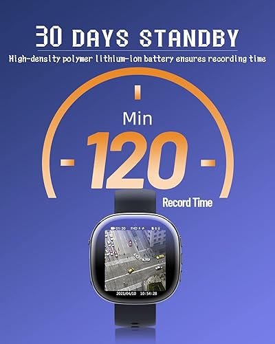 Miniatura 7 de Reloj de cámara oculta de 32 GB 1080p con reproducción, cámara oculta HD1080P con pantalla de tiempo, cámara de niñera, mini cámara