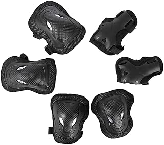 BESPORTBLE 6 Pçs Protetores De Pulso Para Patinação Crianças Joelheiras De Skate Adulto Joelheiras E Cotoveleiras Conjunto Equipamento De Ciclismo Equipamento De Proteção Adulto Equipamento