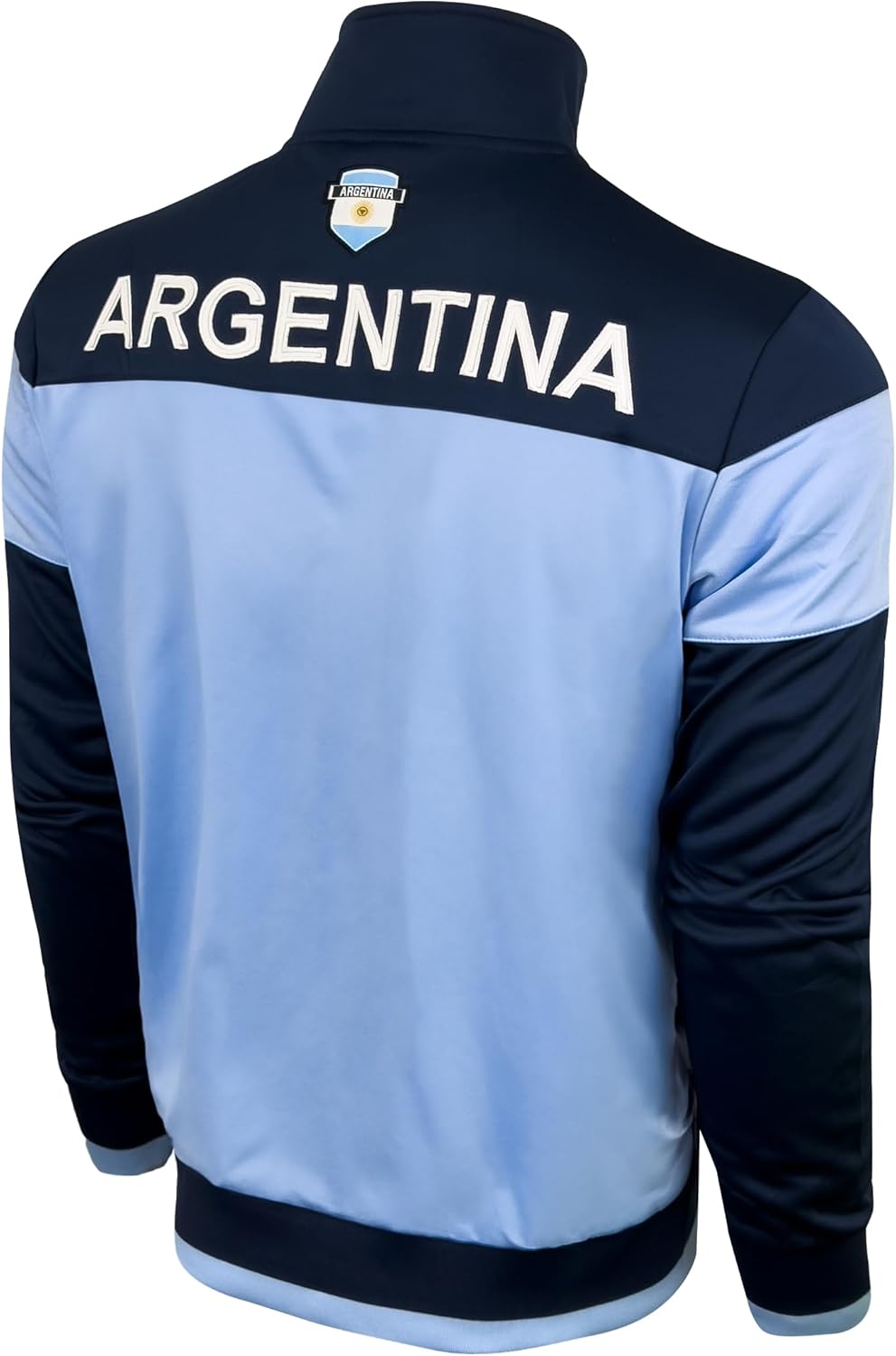 Just 4 Kicks Men's Argentina Jacket, Full Zip Number 10 Argentina Soccer Track Jacket With Zipper Pockets - Image 6