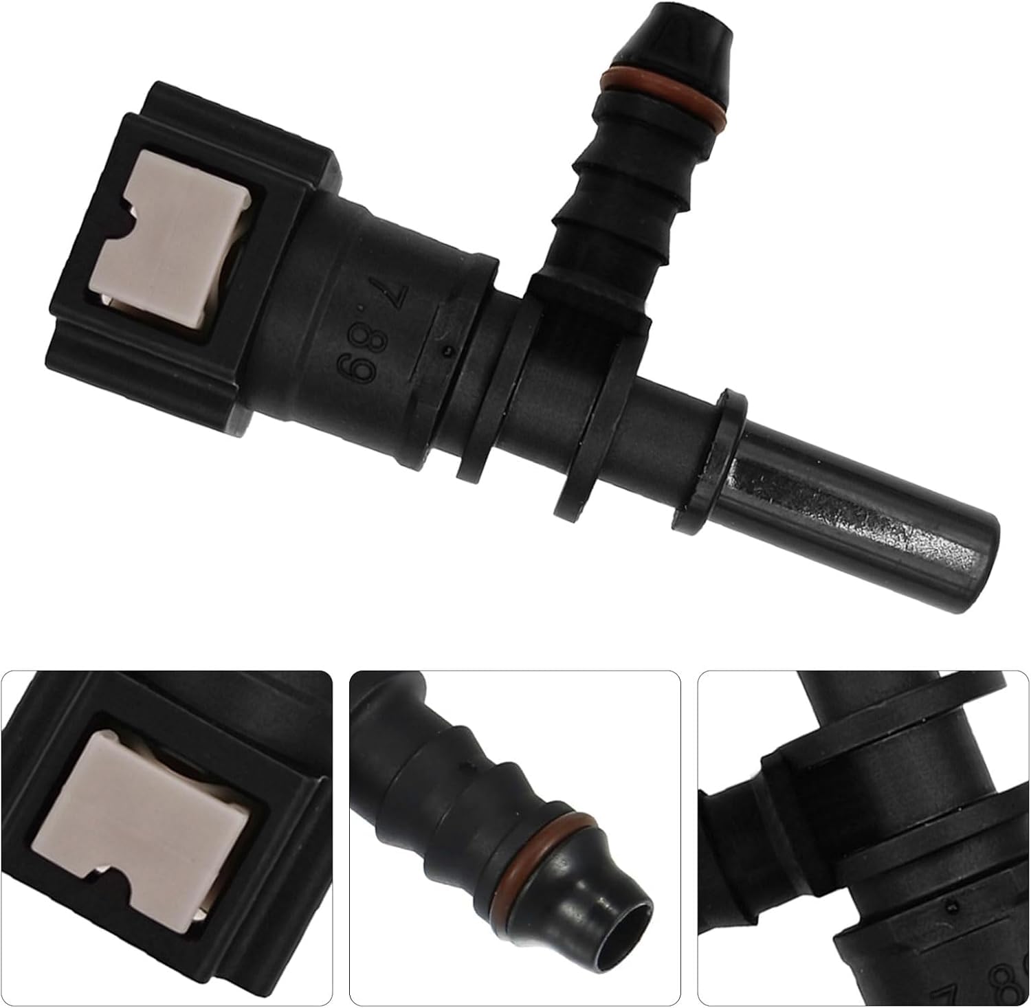 Lot de 2 raccords de conduite de carburant ID6 F+T 7,89 mm pour chauffage diesel, compatibles avec Opel Vivaro Primastar Trafic, idéal pour le raccordement de conduite de carburant