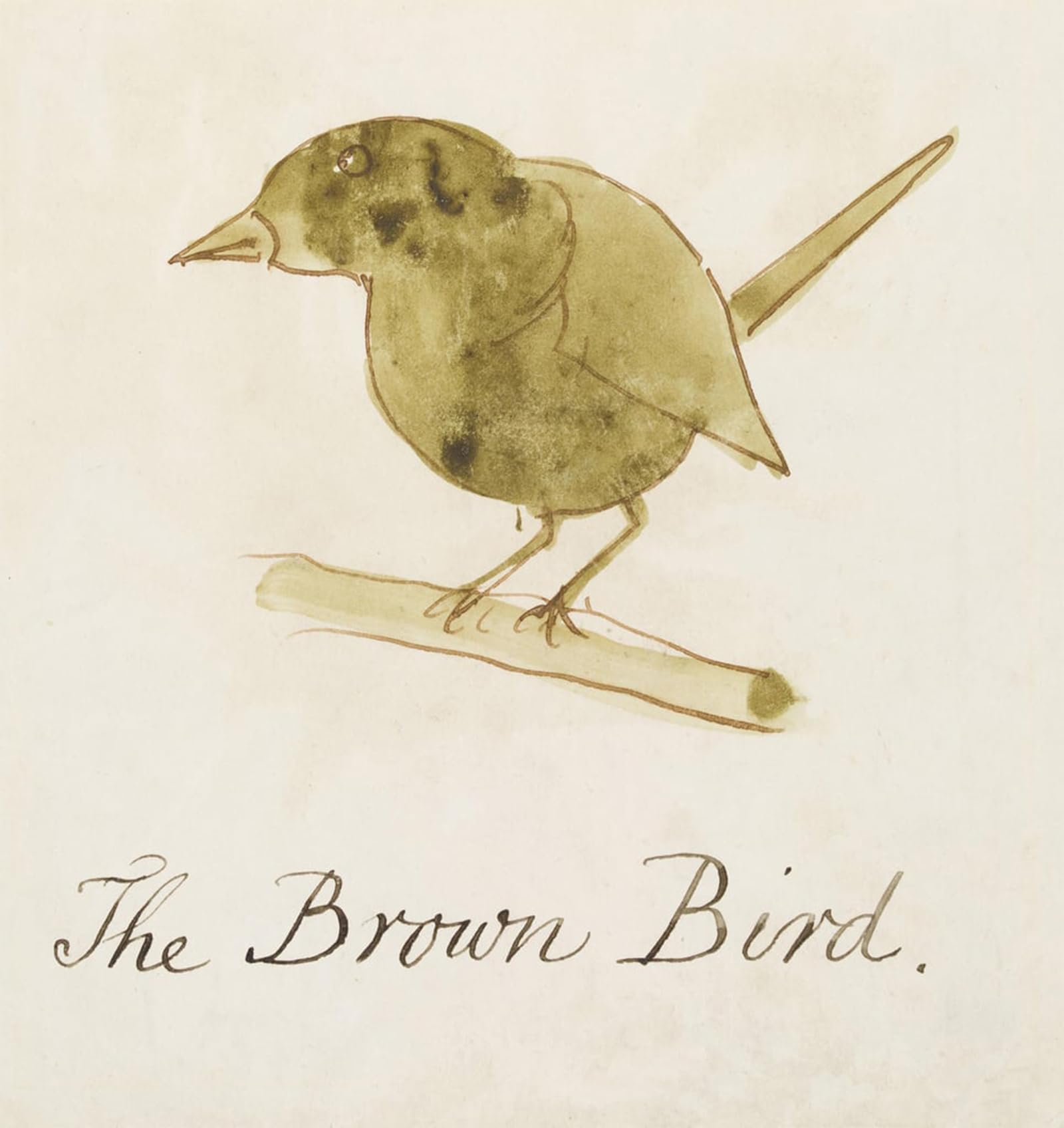 POSTERIIk Vintage Art Print Images Pictures Print the Brown Bird by Edward Leaars Modern Colour Posters for Office Home Decor 60x90cm