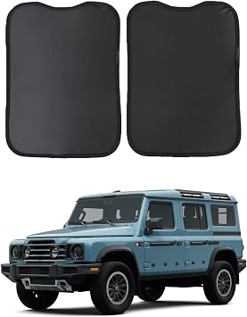Sunroof Sunshade Breathable Mesh for INEOS Grenadier 2020-2025 Accessories Roof Screen Mosquito Net UV Blocker Sun Protector Glare HeatShield Moonroof Mesh Net Car Roof Cover for Camping Black