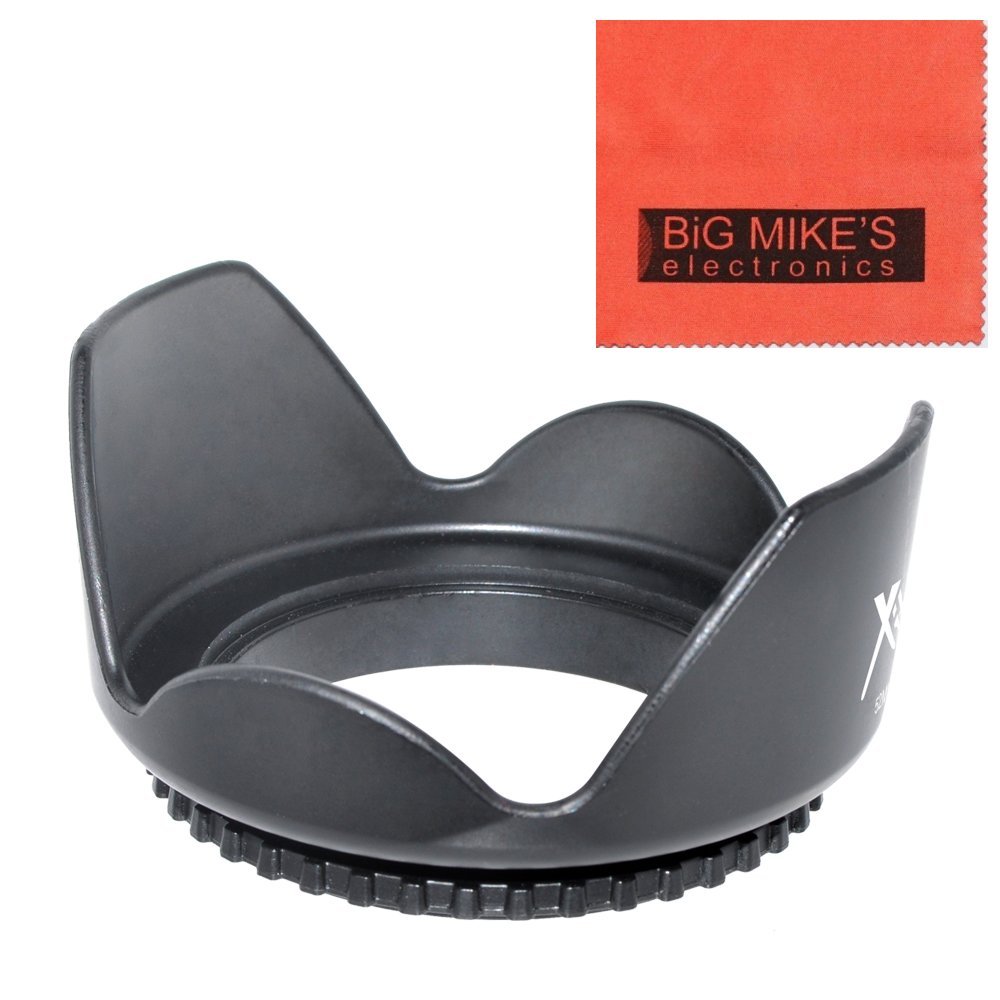 52mm Digital Tulip Flower Lens Hood For Nikon DF, D90, D3000, D3100, D3200, D3300, D5000, D5100, D5200, D5300, D5500, D7000, D7100, D300, D300s, D600, D610, D700, D750, D800, D810 Digital SLR Cameras Which Has Any Of These Nikon Lenses 24mm f/2.8, 35mm f/1.4 AIS, 35mm f/1.8G, 35mm f/2D, 40mm f/2.8G, 50mm f/1.8, 50mm f/1.2, 50mm f/1.4, 55mm f/2.8, 85mm f/3.5G, 105mm f/2.8, 200mm f/2G, 18-55mm, 200-400mm, 55-200mm