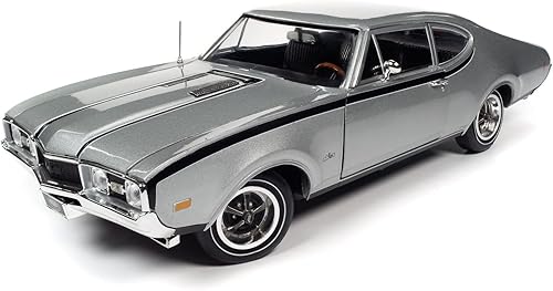 American Muscle 1968 Oldsmobile Hurst Olds - Poste de 2 puertas (MCACN) a escala 118 Modelo fundido a troquel disponible en Yaxa El Salvador