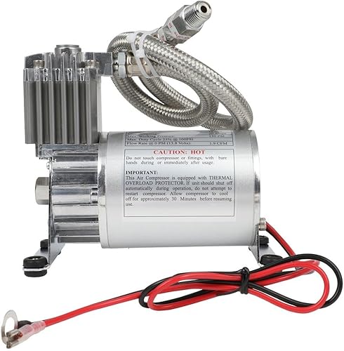 Miniatura 3 de STAYTOP Tanque de bocina de aire de tren de 0.5 galones con compresor de aire de 150 PSI Kit de sistema integrado para bocina de camión de tren de