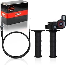 1PZ GS1-T10 Heavy Duty 7/8" 22mm Twist Throttle Grips Cable for CRF KLX TTR 110 125 150 200 250 cc Dirt Pit Bike