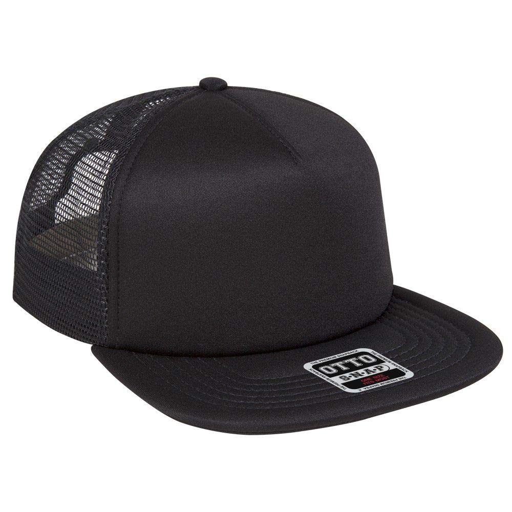 OTTO Foam Front Flat Visor SNAP 5 Panel Mesh Back Trucker Snapback Hat