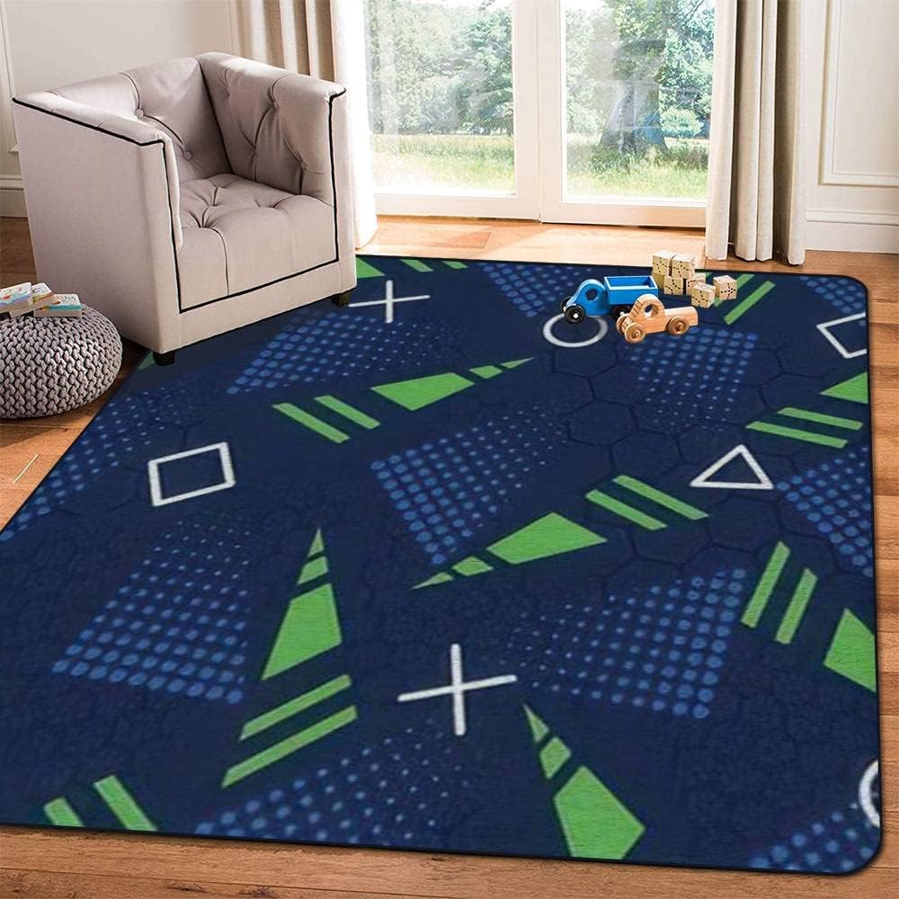 Soft Kids Play Area Rugs 3D Home Abstract Geometric