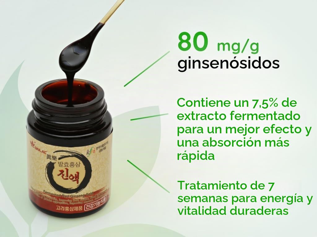 Coreano Fermentado Extracto de ginseng rojo 100% GOLD 50 G (50 días)