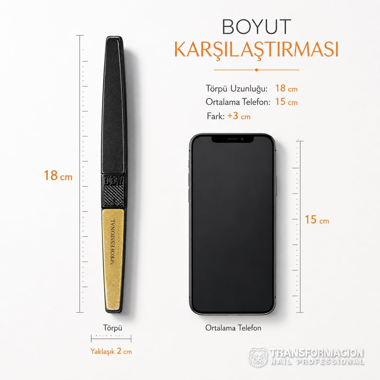 Transformacion 4 Yönlü Törpü ve Parlatıcı Buffer, Doğal Parlaklık Etkili Manikür Seti Solingen Professional 720870