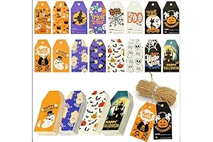 SallyFashion Halloween Treat Tags: Spooky Decorations for Your Goodie Bags