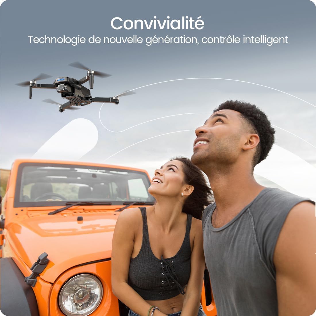 Holy Stone HS360S GPS Drone con cámara 4K UHD para Adultos Principiantes, FPV RC Quadcopter Plegable con Rango de Control 3KM, Motor sin Escobillas, Follow Me, Smart Return Home, Transmisión 5G, 249g