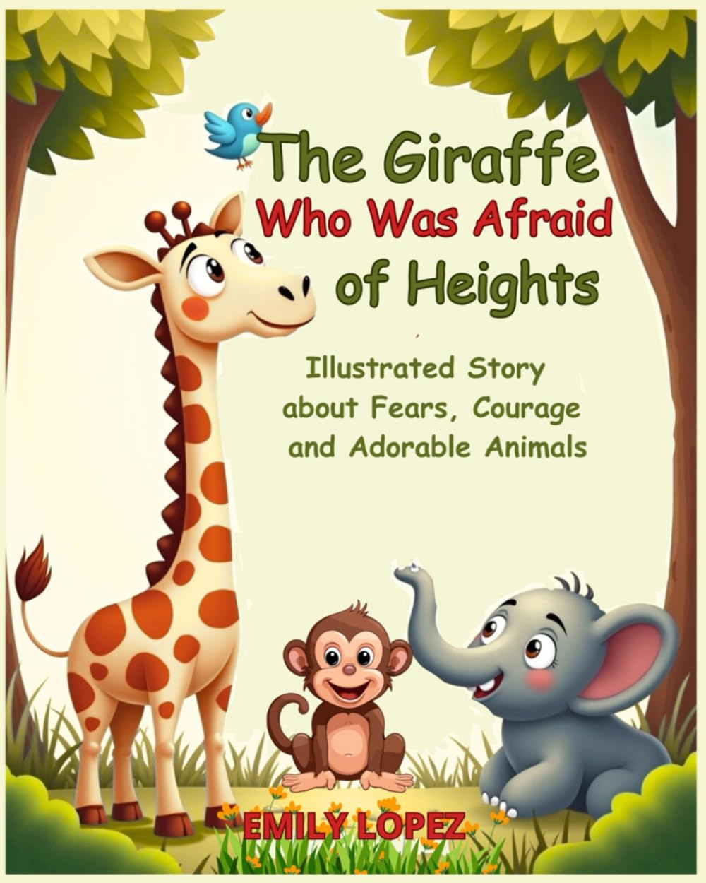 The Giraffe Who Was Afraid of Heights -: Illustrated Story about Fears, Courage and Adorable Animals