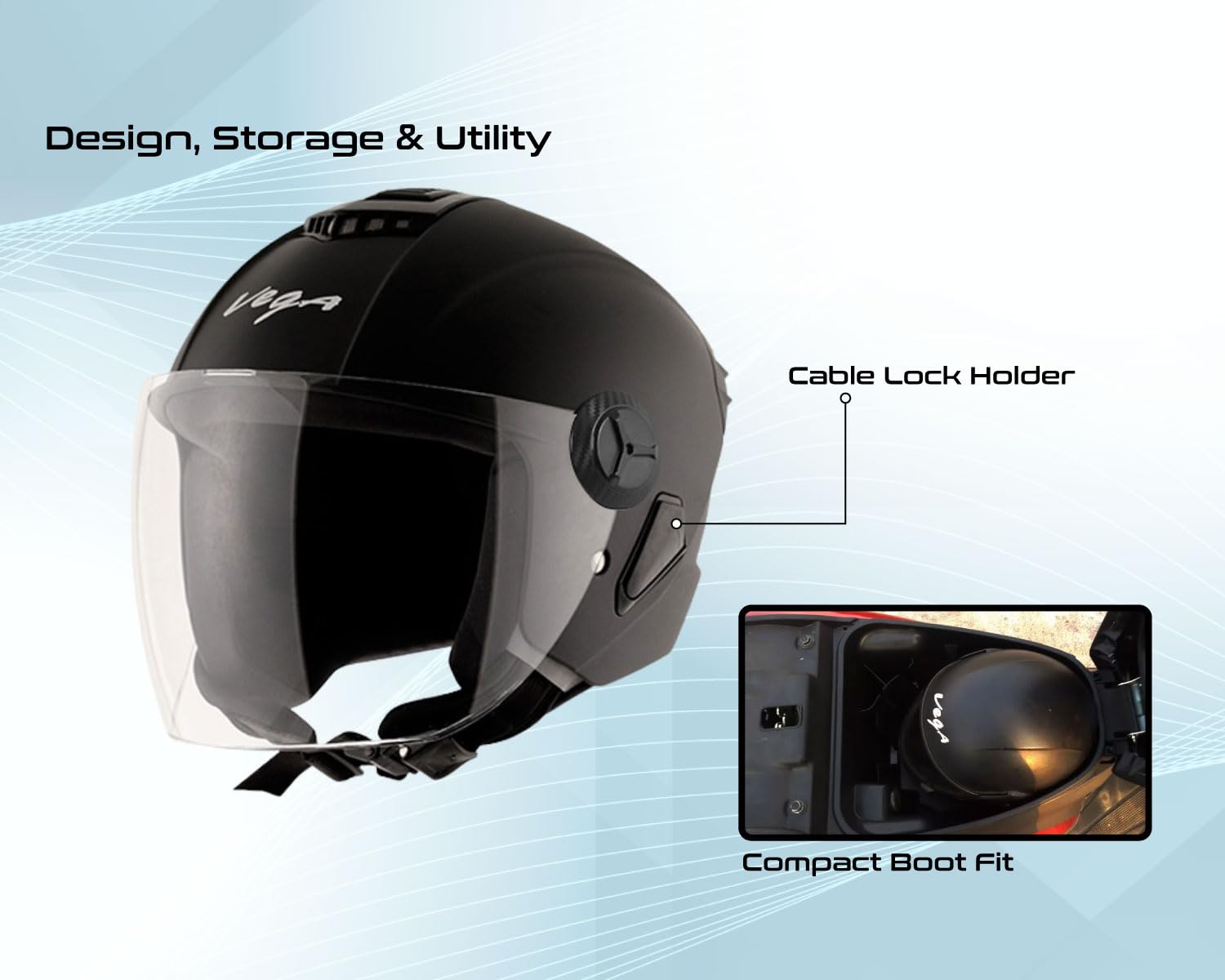 Vega Aster Dx Dull Black Helmet-L - Image 5 thumbnail