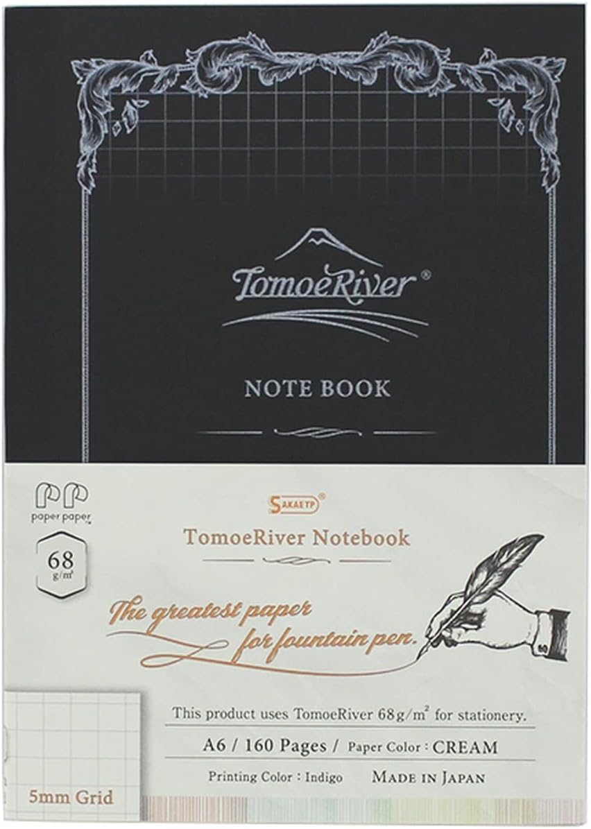 SAKAE Technical Paper, Paper Notebook, A6, Dots, Soft Cover, Tomoe River FP, 2.4 oz (68 g), Cream 160P, TMR-A5NB-68DC