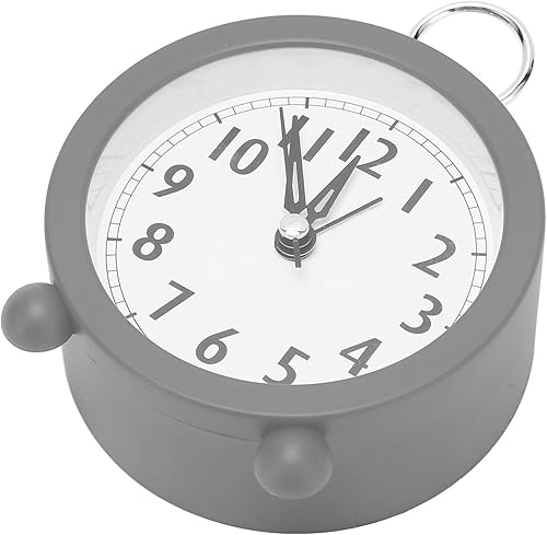 Miniatura 5 de TOPINCN Reloj despertador circular, mesita de noche, funciona con pilas, de plástico, redondo, para polímero, funciona con pilas, funciona con