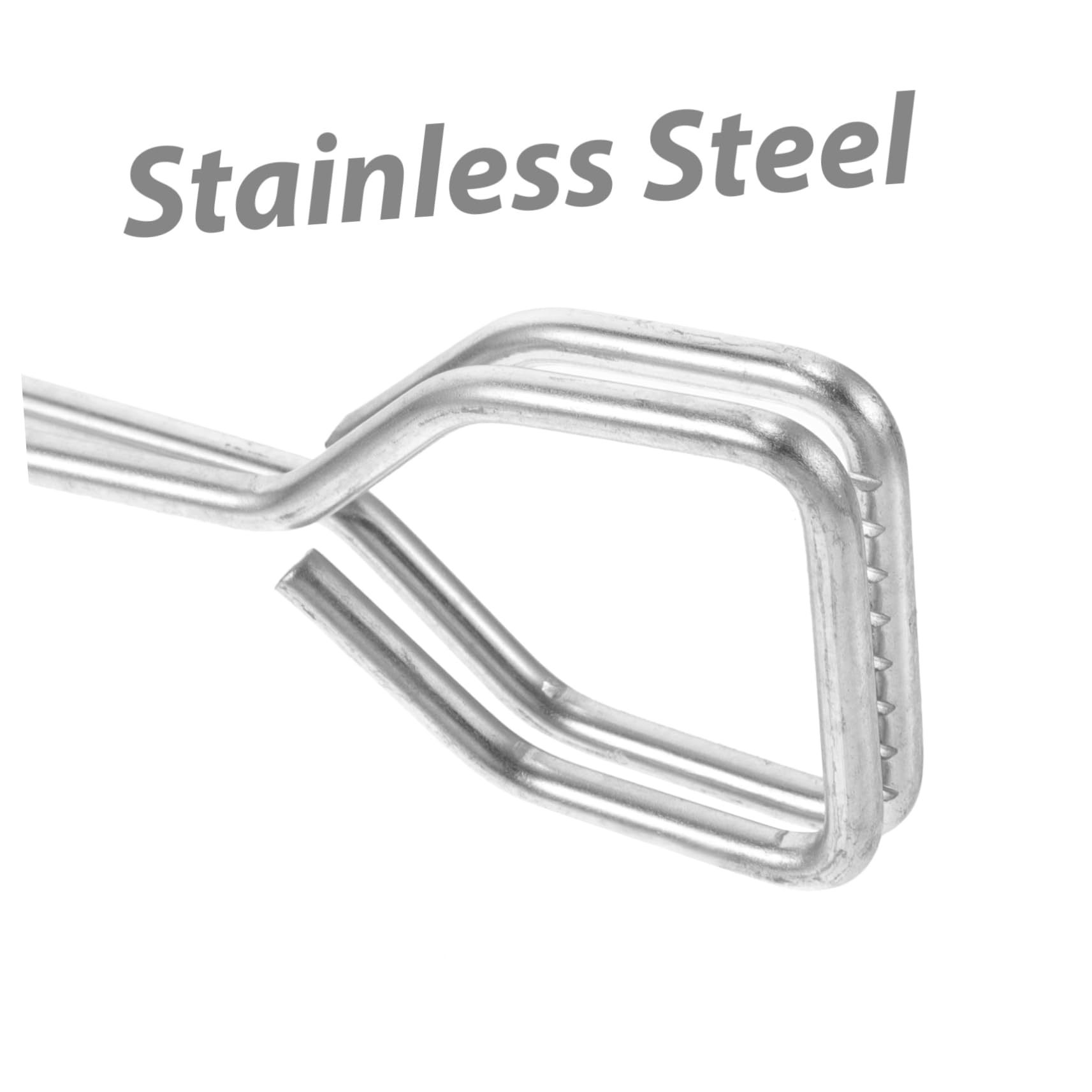 POPETPOP 4 Pezzi Pinze Da Estese Attrezzo Cucinando Afferratore Di Tronchi Carbone Pinza Tronco D'albero Rivestire Di Legno Torrefazione Griglie Lungo Grabber Acciaio Inossidabile