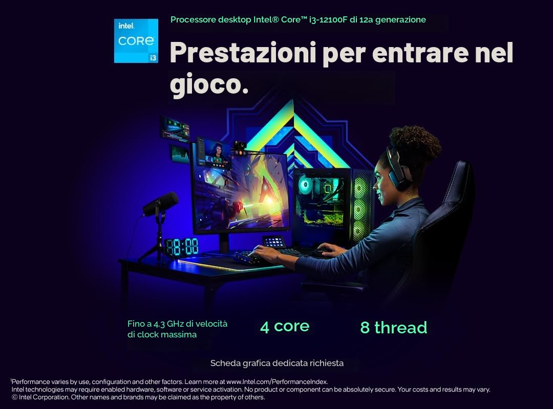 INTEL Core i3 12100F 3 30GHz LGA1700