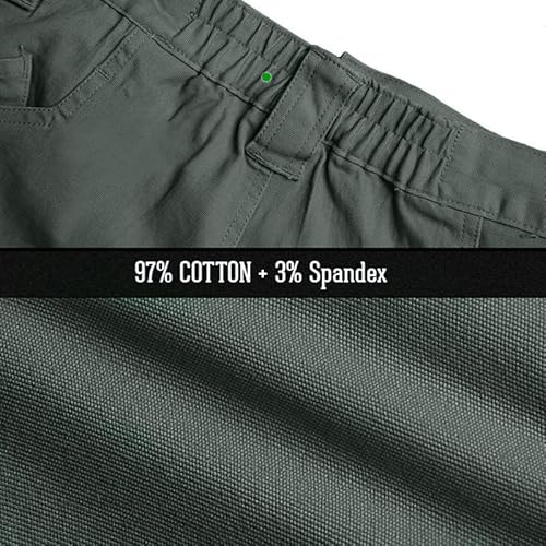 Calça cargo masculina NAVEKULL, calça tática leve para trabalho, para homens, algodão elástico, mili