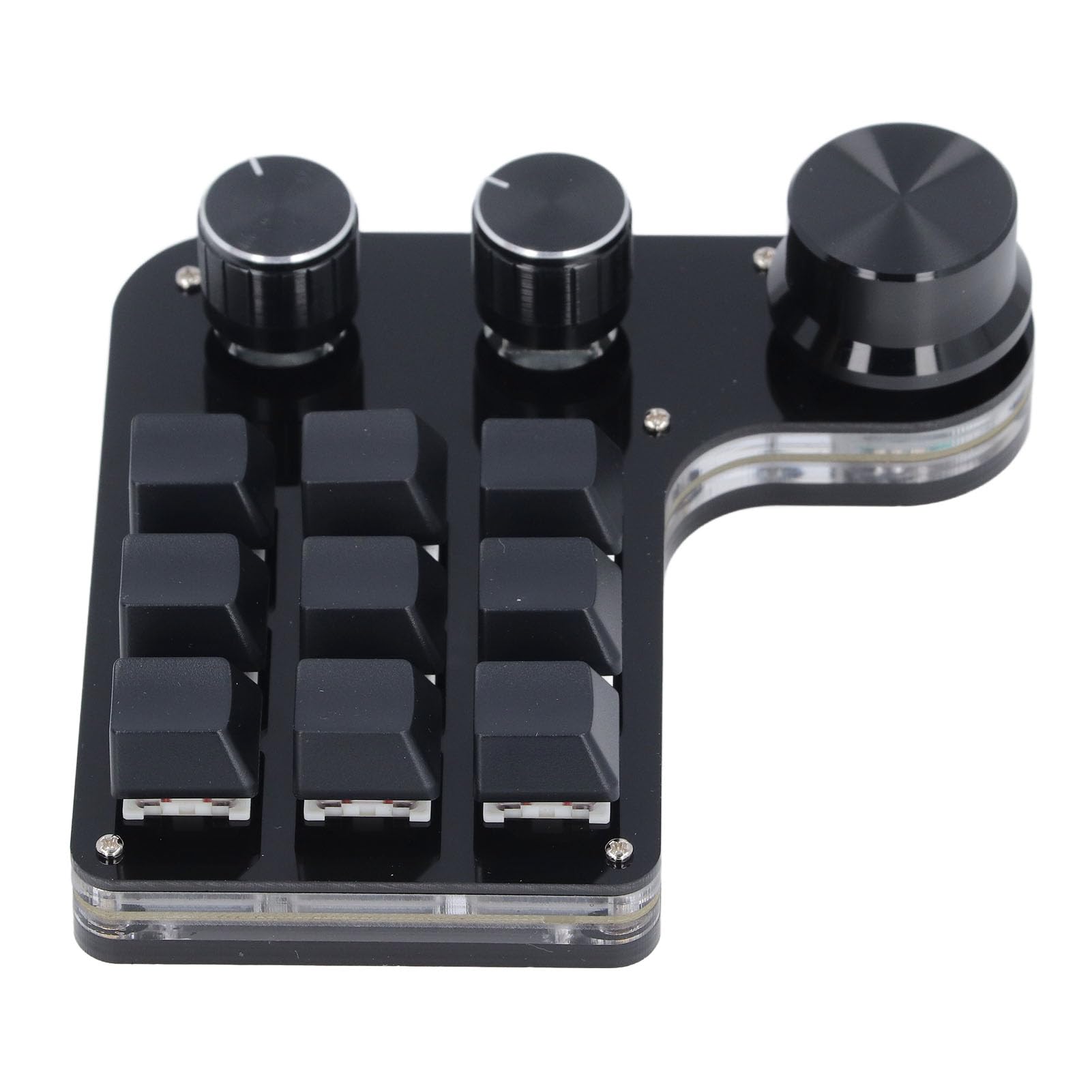 CHICIRIS USB Mini Makro Mechanical Gaming Klawiatura Programowa 9 Klawiszy RGB LED Onboard Memory Cableboard dla Graczy i Kontrola Przemysłowa