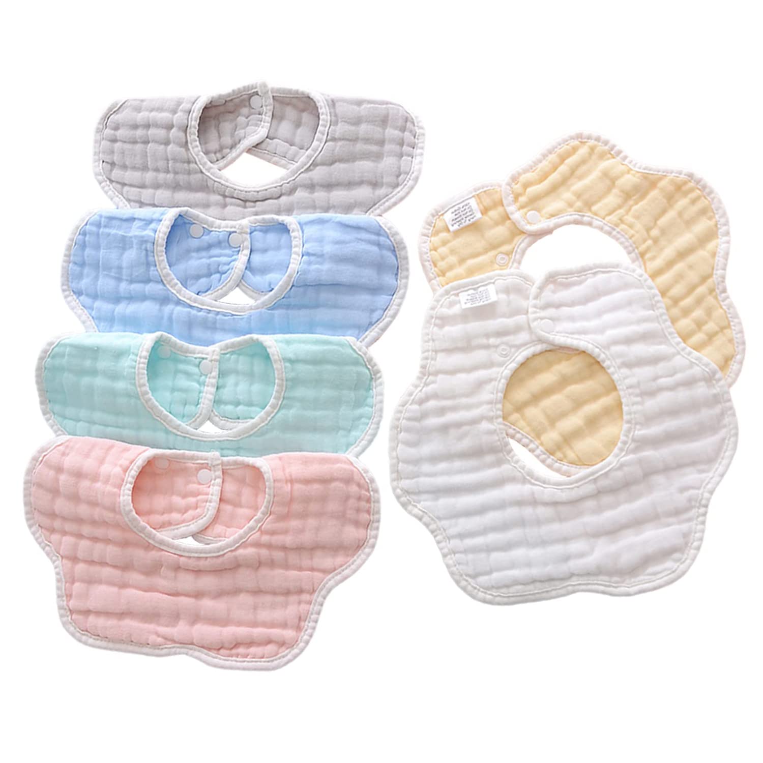 Baby Bibs Muslin Drool Teething Drooling Bibs for Baby Girl Boy Muslin Cotton