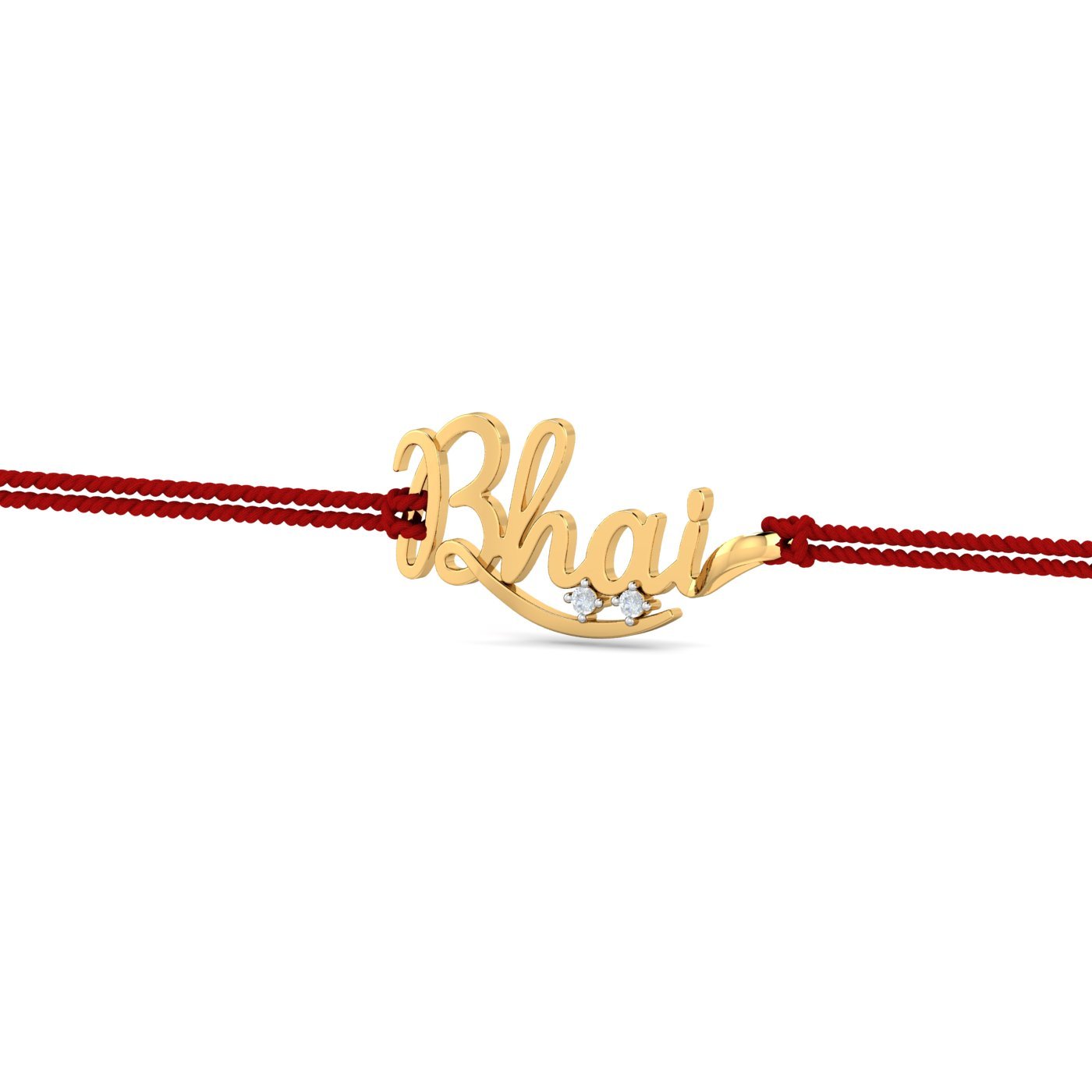 18K BHAI Rakhi Cum Pendant for Brother