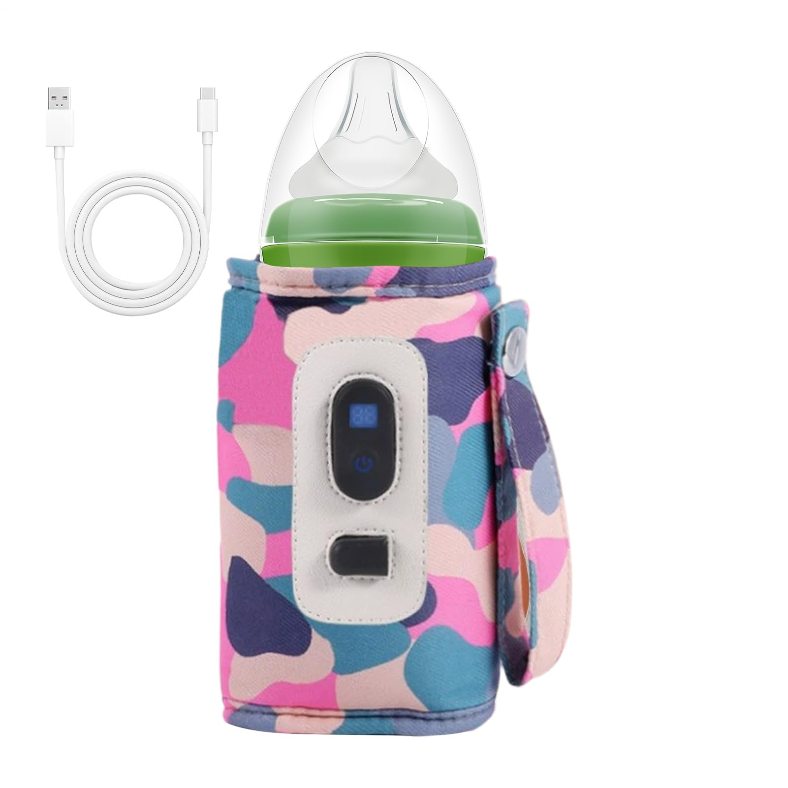 Chauffe-biberon portable voyage voiture avec sangle pour lait et eau