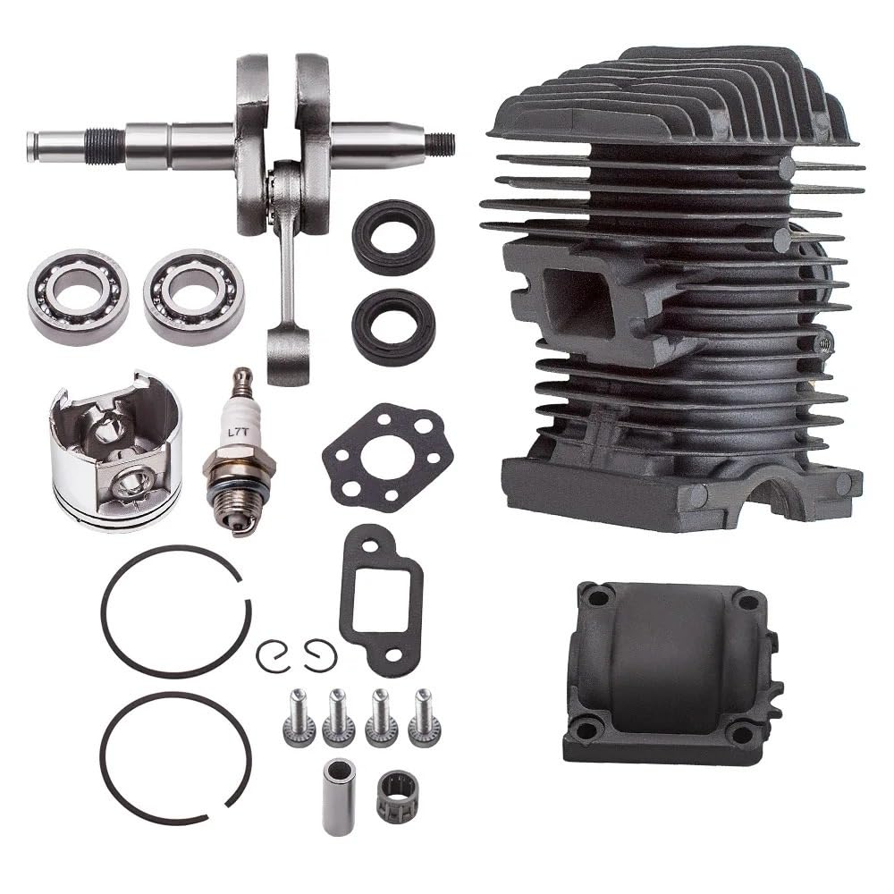 Cilindro Motosierra 42,5mm Para Para MS230 Para MS250 023 025 Motor Cilindro Pistón Cigüeñal Pistón
